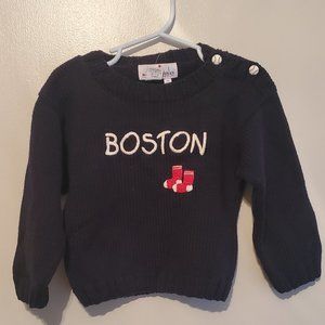Molly Googles Navy Blue Boston Red Sox Sweater 2T NWT